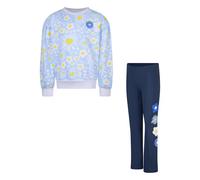 Ensemble sweatshirt et leggings imprimés fille Converse Bleu 3/4 ans