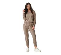 Ensemble sweatshirt et pantalon de jogging femme Makadamia Marron 42
