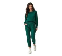 Ensemble sweatshirt et pantalon de jogging femme Makadamia Vert 42