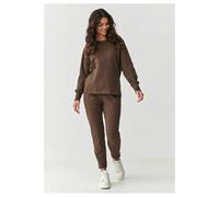Ensemble sweatshirt et pantalon de jogging pour femme Makadamia Marron 40