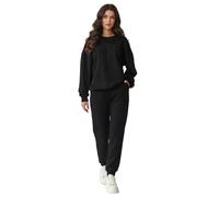 Ensemble sweatshirt et pantalon de jogging pour femme Makadamia Noir 38