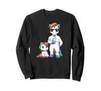 Ensemble Sympa pour Papa Et Enfant Unicorn Sweatshirt