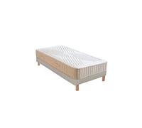- Ensemble SYMPHONIE 2.0 90x190 cm - Matelas Mémoire de forme + Sommier Bois