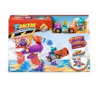 Ensemble T-Racers Pirate Shark Playset véhicule exclusif coffret de jeu G