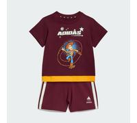 ENSEMBLE T-SHIRT ADIDAS PIXAR TOY STORY Maroon / Off White 3-6M