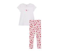 Ensemble t-shirt basique et leggings Ã imprimÃ© all-over fille s.Oliver Blanc 10 ans