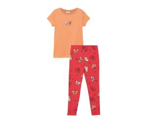 Ensemble t-shirt basique et leggings Ã imprimÃ© all-over fille s.Oliver Orange 2/3 ans