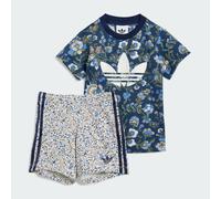Ensemble t-shirt court adidas Originals x Liberty London Enfants Night Indigo / Multicolor 12-18M