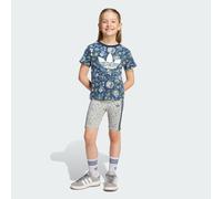 Ensemble t-shirt court adidas Originals x Liberty London Enfants Night Indigo / Multicolor 4-5A