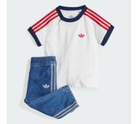 Ensemble t-shirt Denim Enfants Medium Blue Denim / White 6-9M