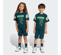 Ensemble t-shirt Disney Mickey Mouse Enfants Aurora Ivy / Off White / Lime Burst 3-4A