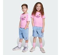 Ensemble t-shirt et short adidas Originals x Minecraft Bliss Pink / Clear Blue 5-6A