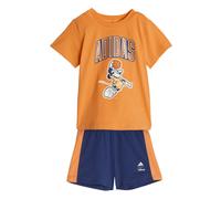 adidas Unisex Baby DISNEY MICKEY MOUSE T-SHIRT SET, Pure Orange/off white, 12-18 Months