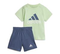 Ensemble t-shirt et short bébé adidas Essentials Organic Logo Vert 0/3 mois Unisex
