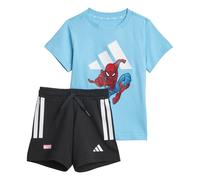 Ensemble t-shirt et short bébé adidas Marvel Spider-Man Bleu 0/3 mois Unisex