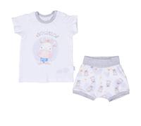 Ensemble t-shirt et short bébé en coton bio milk écru 0/3M(50/60)