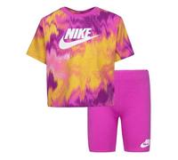 Ensemble T-shirt et Short Cycliste - NIKE - Fuschia - Confortable - Liberté de mouvement - Pour Fille 4 ans