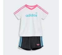 ENSEMBLE T-SHIRT ET SHORT FINES RAYURES SPRINTER White / Black 0-3M