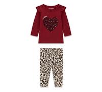 Ensemble t-shirt + leggings bÃ©bÃ© fille Guess Rouge 18 mois