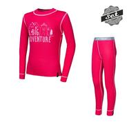 Ensemble T-shirt manches longues + caleçon Sensor DOUBLE FACE SET ADVENTURE magenta pour enfants 90