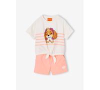 Ensemble t-shirt noué + short Pat Patrouille Stella corail 8A