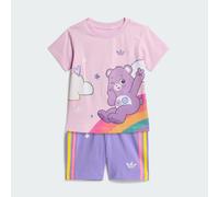 ENSEMBLE T-SHIRT SHORT ADIDAS BISOUNOURS Orchid Fusion / Light Purple 18-24M