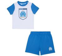 Ensemble t-shirt short bébé garçon - OM - Coton - Manches courtes - Bleu 3-6 mois