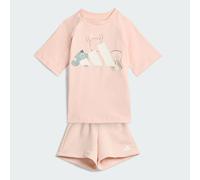 ENSEMBLE T-SHIRT TIRO_NSTER Blush Pink / White 6-9M