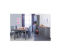 MELINA - Ensemble Table 160cm + Vaisselier + Buffet -