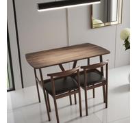 Ensemble table à manger 3/5 pièces - 4/2 personnes peu encombrant pour cuisine, terrasse et extérieur (avec 2 chaises, 100 x 60 x 75 cm)