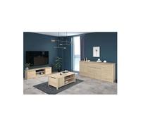 Ensemble Table basse avec coffre Meuble Tv et Buffet BETTY Panneau de particules Décor