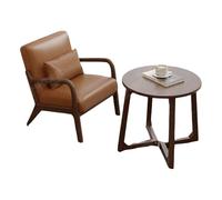 Ensemble table basse et chaise en bois massif pour un usage commercial, parfait pour les salons de thé et les espaces de loisirs