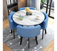 Ensemble table basse et chaise encastrées pour petit bureau, salle de réception, table de négociation ronde pour réunions et vente magasins, solution de mobilier compact