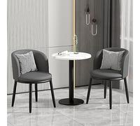 Ensemble table basse et chaises pour patio, café, thé, dessert, restaurant, terrasse, salle de réception et de négociation, sombre