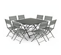 Ensemble Table Cargo + Chaises FERMOB Latitude 8 personnes - Romarin
