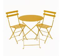 Ensemble Table + Chaises FERMOB Bistro 2 personnes - Muscade