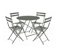 Ensemble Table + Chaises FERMOB Bistro 4 personnes - Romarin