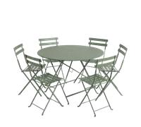 Ensemble Table + Chaises FERMOB Bistro 6 personnes - Cactus