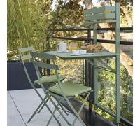 Ensemble table + chaises Fermob Bistro Balcon Cactus, 2 personnes