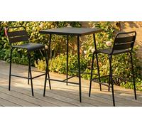 Ensemble table de bar et 2 chaises hautes Kocoon collection Evora : Vert