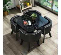 Ensemble table de bar ronde moderne pour petit déjeuner - Table et chaises de salle à manger et chaises pour maison, jardin, restaurant - Fourrure pour salle à manger et conférences 80 x 74,9 cm