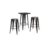 Vantaggio Set - Chaise haute de bar Noir