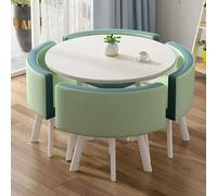 Ensemble table de conférence et chaise pour bureau, réception, négociation, salle à manger, table basse de 79,8 cm, 16 options de couleur, parfaite pour les salles de réunion