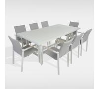 Ensemble Table de jardin Ancona + fauteuils Isola Ravigarden - 8 personnes
