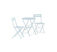 Ensemble Table de Jardin et 2 Chaises Tao 71cm Bleu