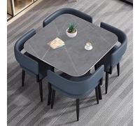 Ensemble table de réception et chaise de bureau moderne - Mobilier élégant de salle de conférence - Petite table basse de salon - Table de négociation et chaises pour club - Convient pour les espaces