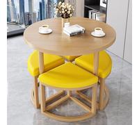 Ensemble table de réception et chaises pour 4 salles de conférence, table de négociation avec 4 chaises, table basse élégante