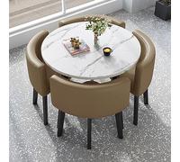 Ensemble table de réception marron pour café, hôtel, dessert, bar, terrasse, maison, salon, cuisine