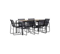 Venture Home - Ensemble table de repas et 6 chaises extérieures Lampedusa G