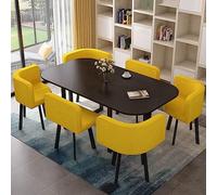 Ensemble table de salle à manger avec chaises rembourrées, meuble de cuisine moderne pour salle à manger élégante et coin petit-déjeuner